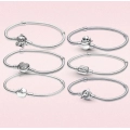 925 sterling Silver Bracelet Sparkling Mouse Heart Bracelet Stitch Fit original Bracelet silver charm bead women jewelry