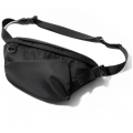 Men's Bag Oxford Waterproof 7.9inch Flat Crossbody Bag Sport Waist Bag for Men with Back Anti-theft Zipper Bag Outdoor Sling Bag
